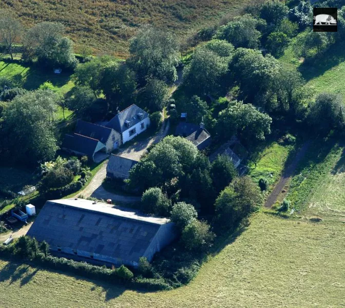 La ferme du Gorré vue du ciel